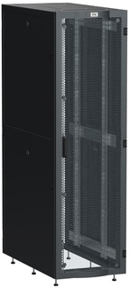 Шкаф напольный 19", 42U ITK LS05-42U62-2PP LINEA S 600х1200мм перфорированные двери, черный