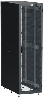 Шкаф напольный 19", 42U ITK LS05-42U61-2PP LINEA S 600х1000мм перфорированные двери, черный