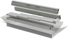 Комплект ITK LN35-24UXX-X LINEA N комплект стоек и профилей шкафа 24U, серый