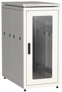 Шкаф напольный 19", 28U ITK LN35-28U61-G LINEA N 28U 600х1000мм стеклянная передняя дверь, серый