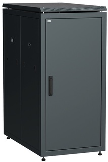 Шкаф напольный 19", 24U ITK LN05-24U61-M LINEA N 24U 600х1000мм металлическая передняя дверь, черный