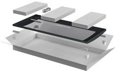 Дверь ITK LN05-47U6X-DP LINEA N перфорированная 600мм шкафа 47U, черный