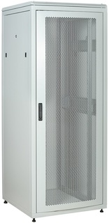 Шкаф напольный 19", 28U ITK LN35-28U88-PM LINEA N 28U 800х800мм перфорированная передняя дверь, задняя металлическая, серый
