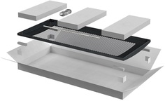 Дверь ITK LN05-18U8X-DP LINEA N перфорированная 800мм шкафа 18U, черный