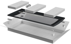 Дверь ITK LN05-28U8X-DP LINEA N перфорированная 800мм шкафа 28U, черный