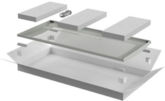 Дверь ITK LN35-33U8X-DP LINEA N перфорированная 800мм шкафа 33U, серый