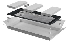 Дверь ITK LN05-47U8X-DP LINEA N перфорированная 800мм шкафа 47U, черный