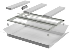 Дверь ITK LN35-28U8X-D2P LINEA N перфорированная двустворчатая 800мм шкафа 28U, серый