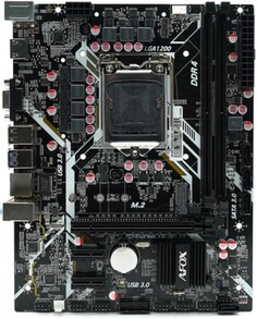 Материнская плата mATX Afox IH410D4-MA5-V4 (LGA1200, B460, 2*DDR4 (3000), PCIe, M.2, 4*SATA 6G, 2*USB 3.2, 2*USB 2.0, HDMI)
