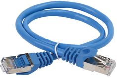 Кабель патч-корд FTP 5е кат. 1м ITK PC03-C5EF-1M синий