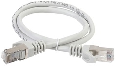 Кабель патч-корд F/FTP 5e кат. 0.5м ITK PC01-C5EFL-05M серый