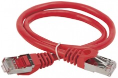 Кабель патч-корд F/UTP 5e кат. 0.5м ITK PC04-C5EFL-05M красный