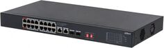 Коммутатор Dahua DH-S3220-16GT-190 16-портовый неуправляемый гигабитный с PoE, уровень L2
