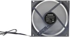 Вентилятор для корпуса Digma DFAN140PWM-1BK 140mm, 800-1500rpm, 68CFM, 28dBa