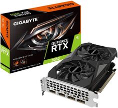 Видеокарта PCI-E GIGABYTE GeForce RTX 3050 WINDFORCE OC (GV-N3050WF2OCV2-6GD) 6GB GDDR6 96bit 8nm 1477/14000MHz 2*HDMI 2*DP