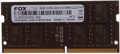 Модуль памяти SODIMM DDR4 16GB (2*8GB) Foxline FL3200D4S22S-16G PC4-25600 3200MHz CL22 1.2V