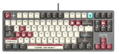 Клавиатура A4Tech Bloody S87 PIXELS Red механическая серый/белый USB Multimedia for gamer LED 2060007