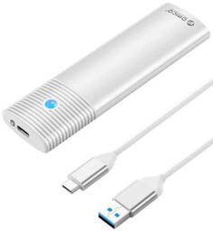 Внешний корпус Orico ORICO-PWM2-WH-EP для M.2 NGFF SATA (B/B+M), вход USB Type-C