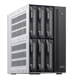 Сетевое хранилище Terramaster D6-320 DAS tower/JBOD,Single Disk/up to 6 SATA(3,5 or 2,5)/1xUSB3.2 Type-C gen2/1xPS/1YW