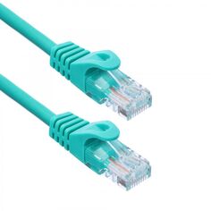 Кабель патч-корд U/UTP 5e кат. 1м ACD ACD-LPU5E-10G 24AWG 4пары, 7/0.18мм CCA зеленый (741418)