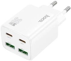 Зарядное устройство сетевое Hoco N56 Fundador Hoco 32508 30W 3A (PD) 2xUSB/USB type-C универсальное белый