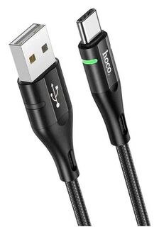 Кабель Hoco U93 Shadow Type-C USB (m)-USB Type-C (m) 1.2м черный, коробка
