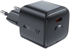 Зарядное устройство сетевое ACEFAST A77 mini AF-A77-BK PD30W GaN USB-C charger (EU). Цвет: черный
