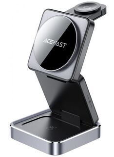 Держатель ACEFAST E20 настольный с беспроводной зарядкой 3-в-1 Desktop 3-In-1 Wireless Charging Holder. Цвет: черный