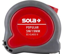 Рулетка SOLA 50024301 Popular PP 5 м, 19 мм, II класс точности