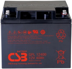 Аккумулятор CSB GPL12400 12В, 40Ач