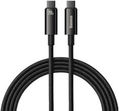 Кабель интерфейсный Baseus CAWJ040101 Type-C to Type-C 2m Black