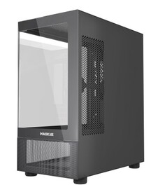 Корпус mATX Powercase Vision Micro M2 CVMBM2-L0 без БП, боковая панель из закалённого стекла, 2*USB 2.0, USB 3.0
