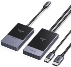 Ресивер UGREEN CM737 35031A и Трнасмиттер беспроводной HDMI. Цвет: серый