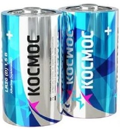 Батарейка Космос KOCLR20MAX2S алкалиновые, 2 шт, D (LR20, R20, UM1)