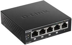 Коммутатор неуправляемый D-link DGS-1005P/B3A 5x1000Base-T (4 порта с поддержкой PoE) PoE-бюджет 60 Вт