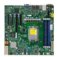 Материнская плата mATX Supermicro MBD-X13SCL-F-B (LGA1700, C262, 4*DDR5 (4400), PCIe, M.2, 8*SATA 6G, 2*USB 3.2, 2*USB 2.0, HDMI)