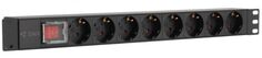 Блок розеток SNR SNR-PDU-8S-C20-0-MS16L1 серии SNR-PDU базовый на 8хSchuko, без шнура питания с вилкой C20, 16A