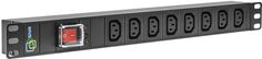 Блок розеток SNR SNR-PDU-08A-W2 8 гнезд IEC320 C13, без шнура питания с вилкой C14