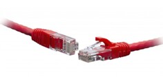 Кабель патч-корд U/UTP 5e кат. 10м SNR SNR-UU4-5E-100-LST-RD U/UTP 4-х парный cat.5e 10.0м LSZH standart красный