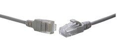 Кабель патч-корд U/UTP 5e кат. 2м SNR SNR-UU4-5E-020-LST-GY (3,8) U/UTP 4-х парный cat.5е 2м LSZH серый (диаметр 3,8 мм)