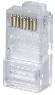 Коннектор SNR SNR-RJ-45-TG-100 сквозной RJ-45 UTP5e (100шт)