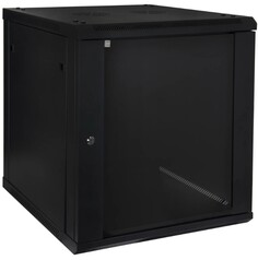 Шкаф настенный 19", 18U SNR SNR-TWC-18-SF-R-B телекоммуникационный 18U, 600х450х901