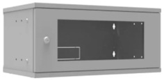 Шкаф настенный 19", 4U SNR SNR-TWC-4-GL телекоммуникационный 4U, 523х300х234мм серия LITE (стеклянная дверь)
