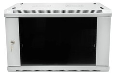 Шкаф настенный 19", 9U SNR SNR-TWC-9-SF-R-G телекоммуникационный 9U, 600х450х500