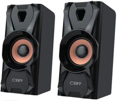 Компьютерная акустика 2.0 CBR CMS 720 питание USB, 2х3 Вт (6 Вт RMS), материал корпуса пластик, 3.5 мм линейный стереовход, цвет чёрный