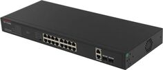 Коммутатор неуправляемый IP-Com G1120P-16-250W PoE, 20 портов, 18x1 Гбит/с, SFP 2x1 Гбит/с, PoE 16х30 Вт (до 230 Вт)