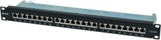 Патч-панель SNR SNR-SD-1U24-6А-H 19" экранированная, 1U, 24 порта, cat.6А, горизонтальная заделка