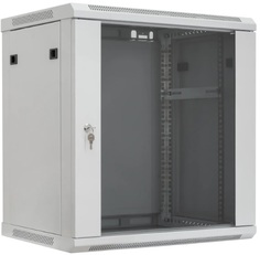 Шкаф настенный 19", 12U SNR SNR-TWC-12-SF-R-G телекоммуникационный 12U, 600х450х635