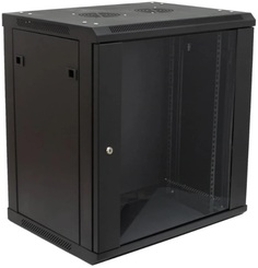 Шкаф настенный 19", 12U SNR SNR-TWC-12-SF-R-B телекоммуникационный 12U, 600х450х635