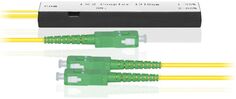 Делитель мощности SNR SNR-CPC-1x2-25/75-SC/APC оптический корпусный трехоконный 1х2-25/75 SC/APC
